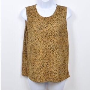 NWT Donna Toran jungle heat black cognac tank